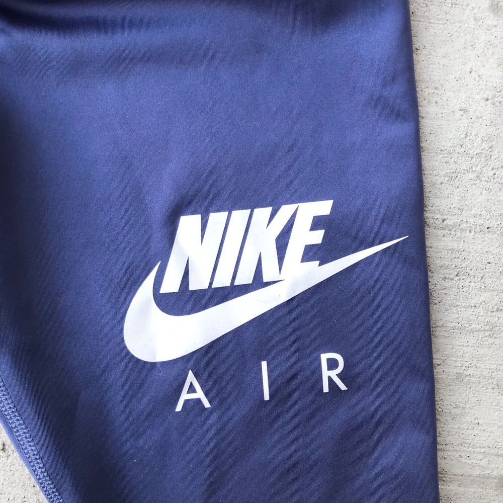 Nike Air Dri-Fit 7/8 Running Leggings in Purple Blue - Picture 2 of 10